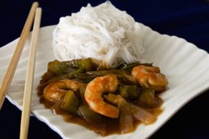 Gambas picantes al estilo chino