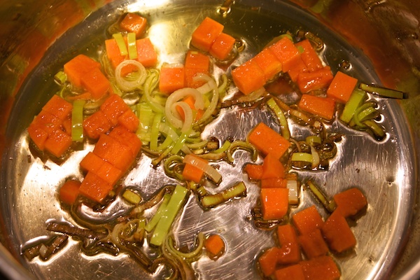 Receta de crema de calabaza y zanahoria