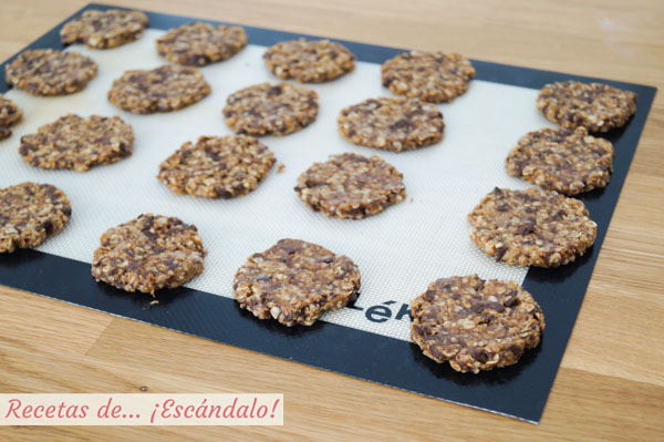 Galletas de avena y chocolate