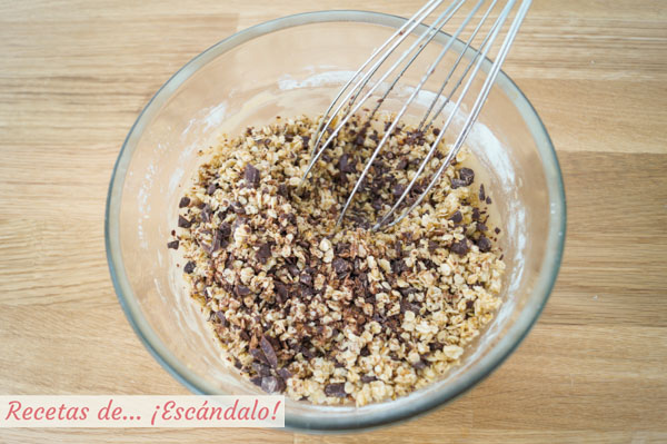 Mezcla galletas de avena y chocolate