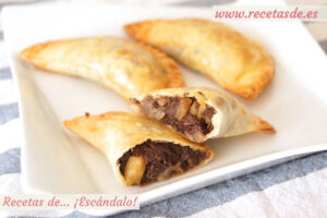 Empanadillas de morcilla y manzana con Pedro Ximénez