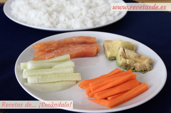 Relleno para el maki sushi