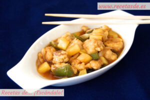 Cerdo agridulce al estilo chino