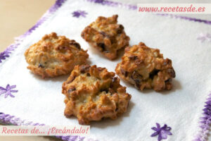 Galletas caseras de avena con arándanos