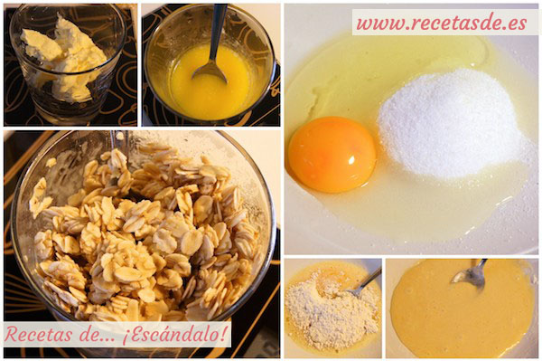 Receta de galletas caseras de avena con arándanos