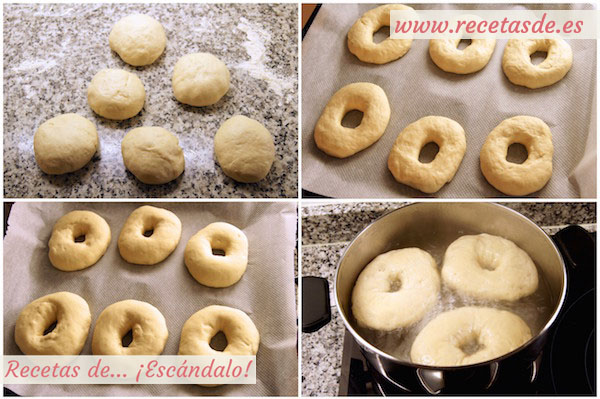 Formado y cocción bagels neoyorquinos