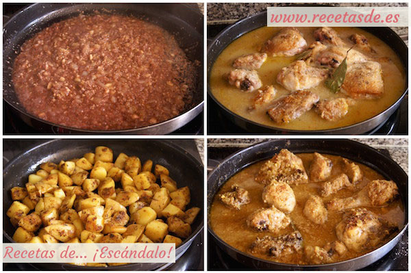 Cómo hacer pollo en pepitoria. Receta tradicional