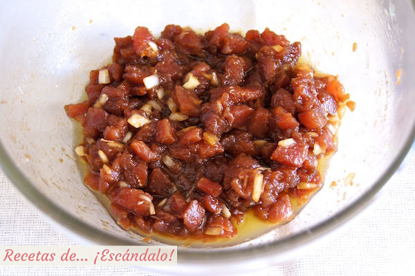 Como hacer tartar de atun rojo y aguacate, una receta exquisita