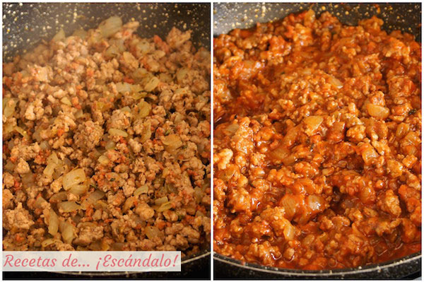 Como preparar la receta de macarrones con chorizo, tomate y queso