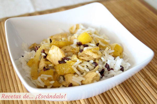 Como hacer ensalada de arroz y pollo al lemongrass con mango
