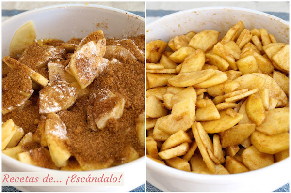 Relleno de manzanas para la tarta