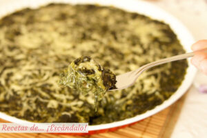 Espinacas a la crema gratinadas, una receta muy fácil