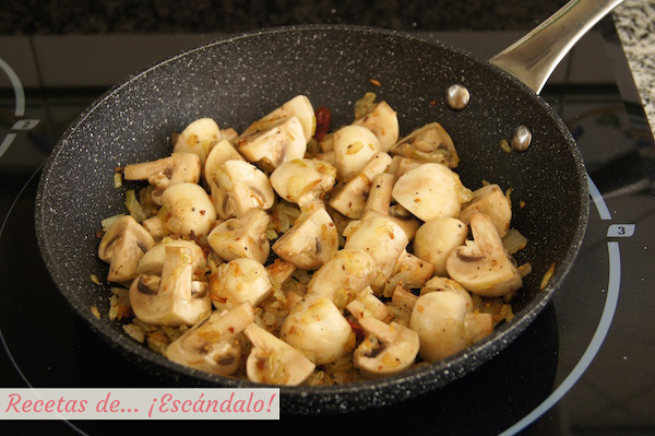 Receta de champiñones en salsa
