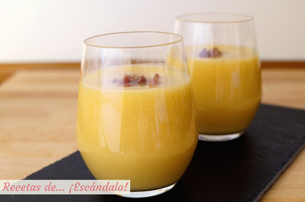 Gazpacho, sopa o crema de melon con jamon