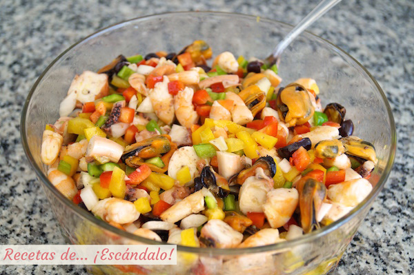 Como hacer salpicon de marisco