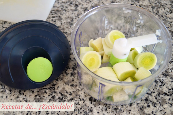 Picadora manual chop chop kuhn rikon con puerro