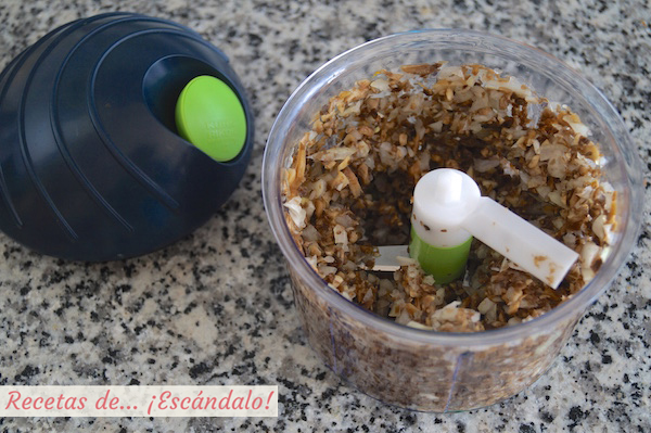 Ingredientes picados con chop chop