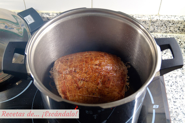 Redondo de ternera en olla expres