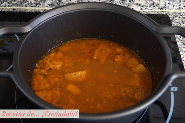 Sopa de pescado sencilla