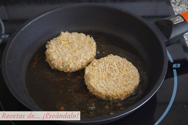 Hamburguesas vegetarianas de tofu y garbanzos