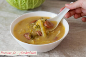 Caldo verde portugués. Receta tradicional