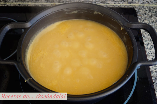 Caldo verde triturado