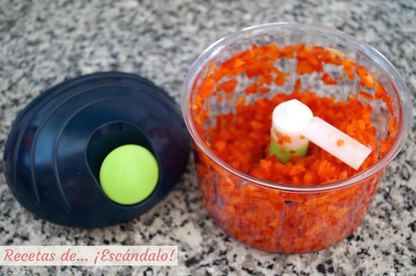 Pimiento rojo picado con chop chop