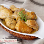 Pollo en salsa al ajillo