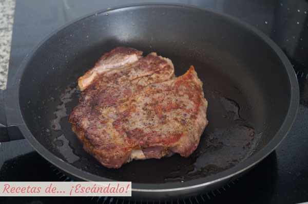 Entrecot de ternera baja temperatura