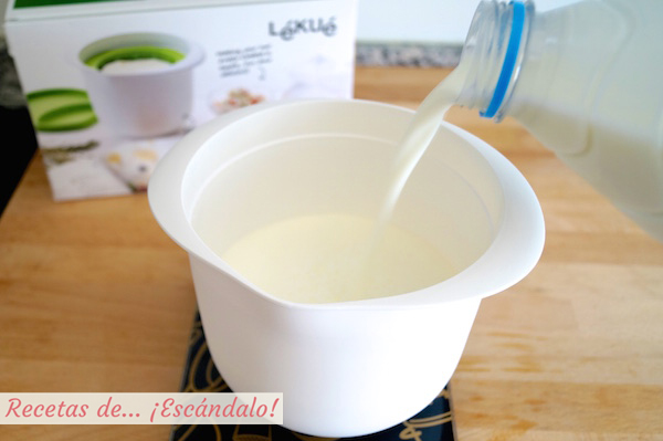 Leche fresca para preparar queso fresco