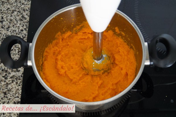 Pure de zanahoria y jengibre