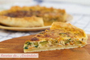 Receta de quiche de verduras y queso