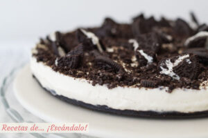 Tarta de Oreo y queso fría sin horno