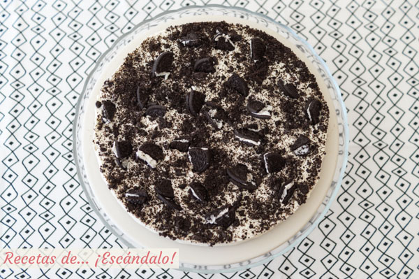 Tarta de oreo y queso fria