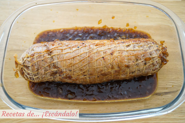 Solomillo relleno al horno