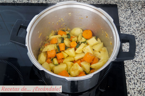 Verduras para las lentejas