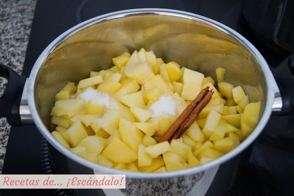 Manzana con canela