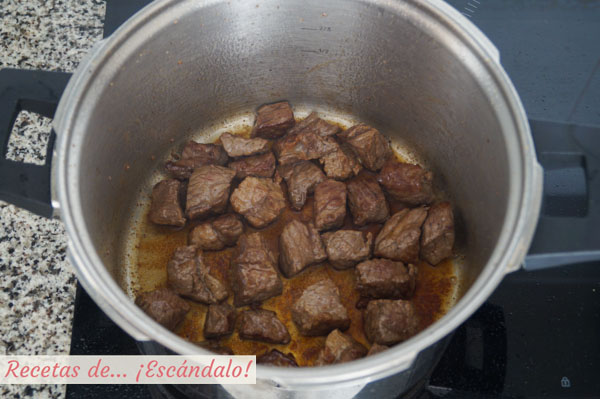 Carne de ternera guisada