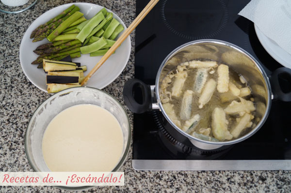 Como se hace la tempura de verduras