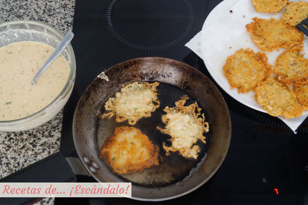 Como hacer tortillitas de camarones