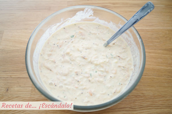 Masa para tortitas de camaron