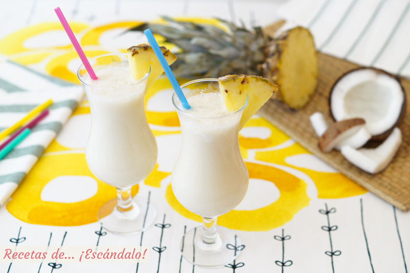 Pina colada. Receta e ingredientes de este delicioso coctel