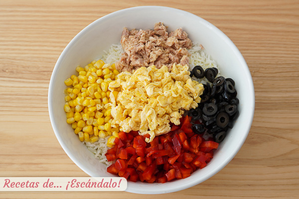 Ingredientes ensalada de atun