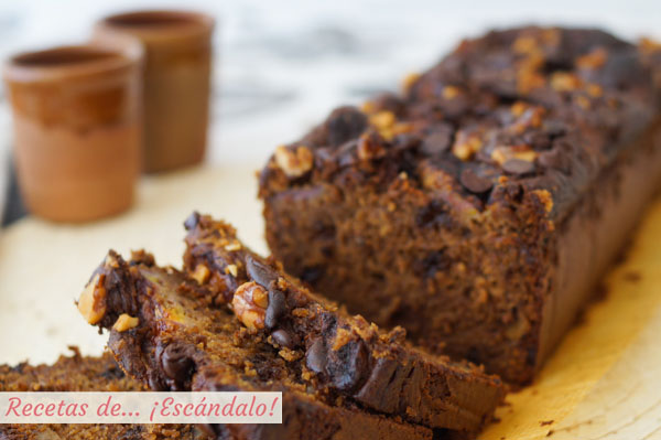 Receta de banana bread o pan de platano, un bizcocho humedo irresistible