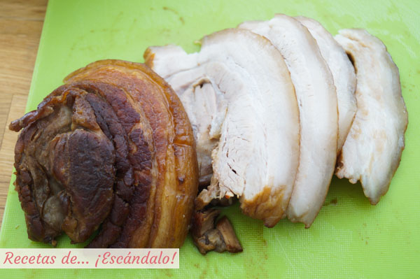 Chashu o panceta de cerdo marinada