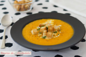 Receta de crema de calabaza y zanahoria, saludable y deliciosa