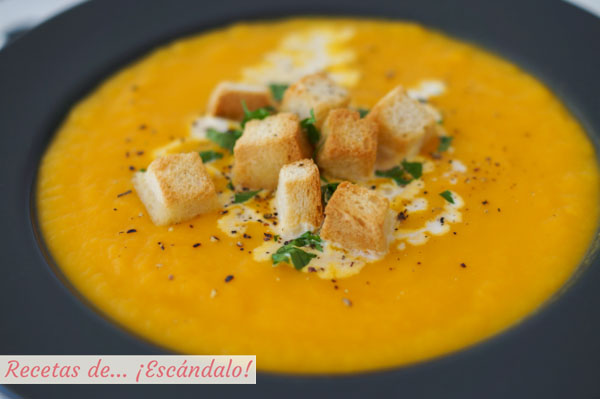 Como hacer crema de calabaza y zanahoria, saludable y deliciosa