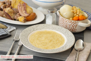 Cocido madrileño tradicional. Receta paso a paso