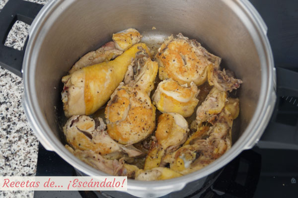Receta de pollo guisado