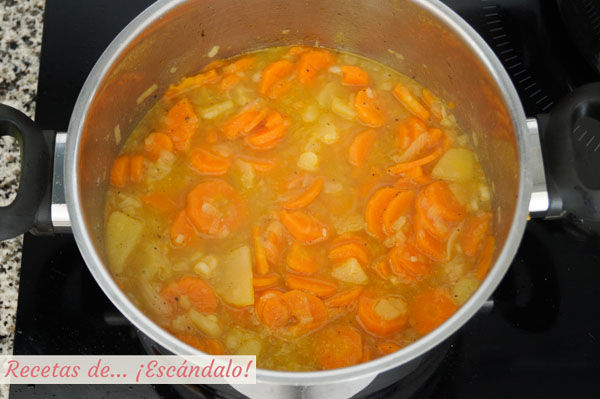 Crema de zanahoria facil